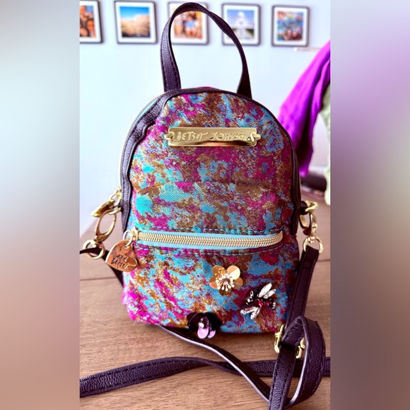 Betsey Johnson Mini Floral & Butterfly Backpack display picture 3